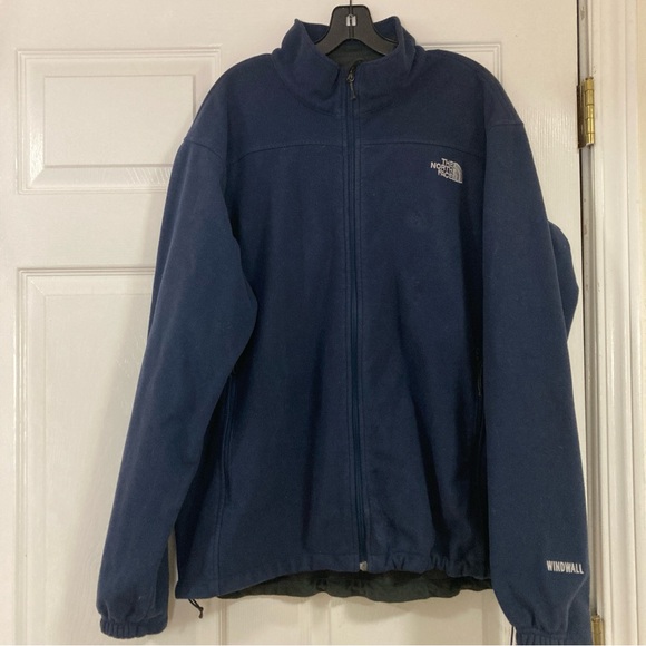 The North Face Other - The North Face Windwall Fleece Jacket Water Resistant Blue L  Logo Embroidered